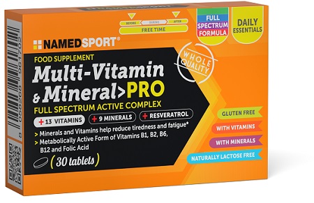 MULTI-VITAMIN&MINERAL PRO 30 COMPRESSE - Farmacia Del Monaco