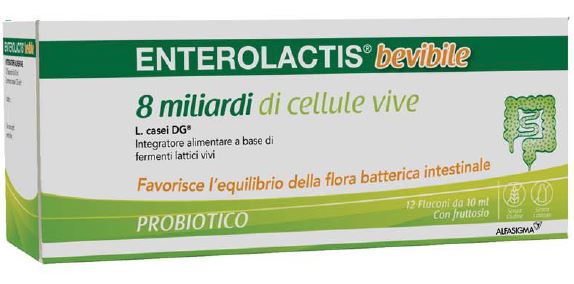 ENTEROLACTIS BEVIBILE 12 FLACONCINI X 10 ML - Farmacia Del Monaco