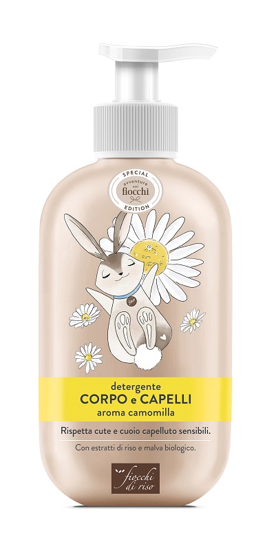 FIOCCHI DI RISO DETERGENTE CORPO CAPELLI CAMOMILLA SPECIAL 400 ML - Farmacia Del Monaco