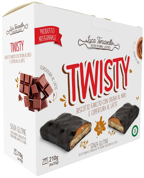 TWISTY BISCOTTO CON CREMA MOU RB SENZA GLUTINE 210 G - Farmacia Del Monaco
