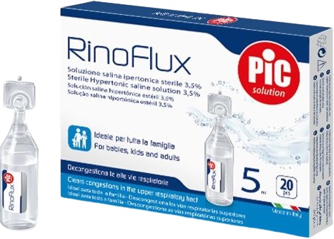 RINOFLUX SOLUZIONE IPERTONICA NASALE PIC 20 FIALE 5 ML - Farmacia Del Monaco
