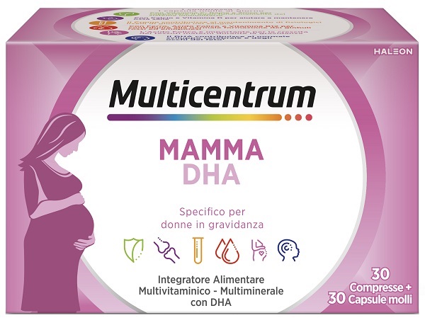 MULTICENTRUM MAMMA DHA 30 COMPRESSE + 30 CAPSULE - Farmacia Del Monaco