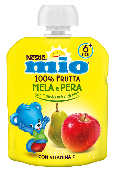 MIO POUCH OMOGENEIZZATO MELA PERA 90 G - Farmacia Del Monaco