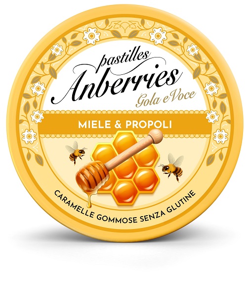 ANBERRIES MIELE&PROPOLI CARAMELLE GOMMOSE 50 G - Farmacia Del Monaco