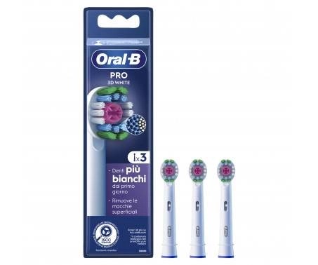 ORALB POWER REFILL EB18-3 3D WHITE 3 PEZZI - Farmacia Del Monaco