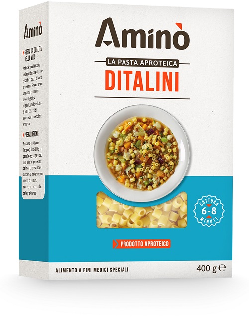 AMINO' LA PASTA APROTEICA DITALINI 400 G - Farmacia Del Monaco