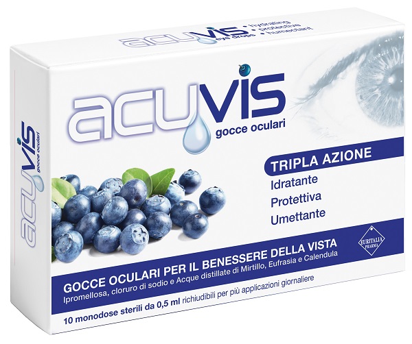 GOCCE OCULARI ACUVIS 10 FLACONCINI 0,5 ML - Farmacia Del Monaco