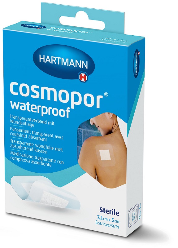 COSMOPOR WATERPROOF MEDICAZIONE ADESIVA TRASPARENTE 7,2X5CM 5 PEZZI - Farmacia Del Monaco