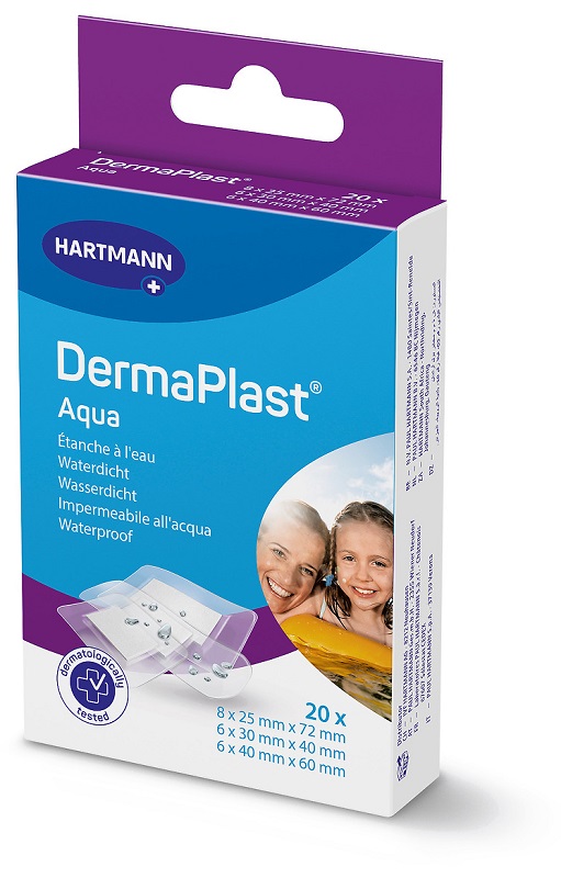 DERMAPLAST AQUA CEROTTO 3 FORMATI 20 PEZZI - Farmacia Del Monaco
