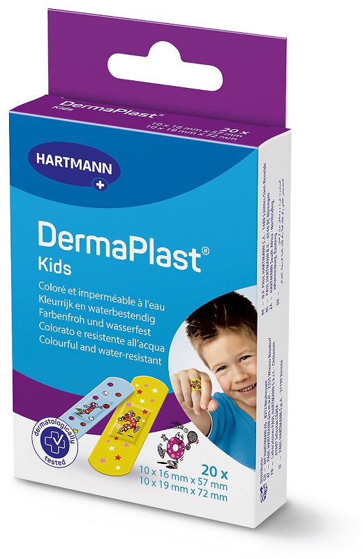 DERMAPLAST KIDS CEROTTO 2 FORMATI 20 PEZZI - Farmacia Del Monaco