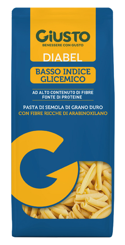 GIUSTO DIABEL BASSO INDICE GLICEMICO PASTA CASERECCE 400 G - Farmacia Del Monaco