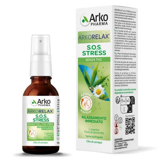 ARKORELAX SOS STRESS 15 ML - Farmacia Del Monaco