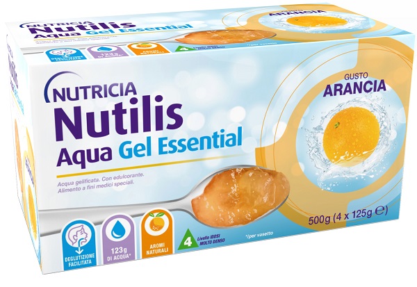 NUTILIS AQUA GEL ARANCIA 4 PEZZI DA 125 G - Farmacia Del Monaco