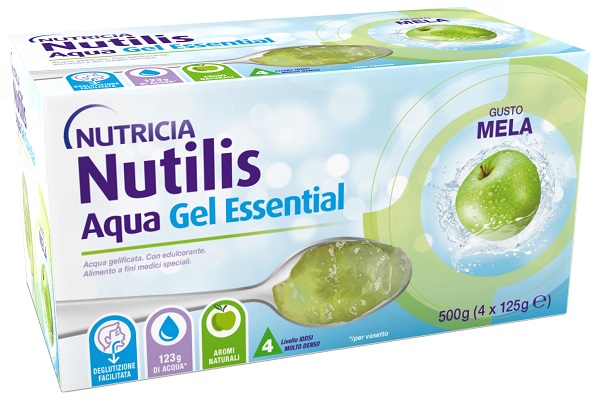 NUTILIS AQUA GEL MELA 4 PEZZI DA 125 G - Farmacia Del Monaco