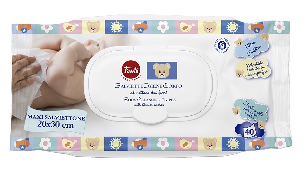 TRUDI BABY CARE SALVIETTINE IGIENE CORPO 40 PEZZI - Farmacia Del Monaco