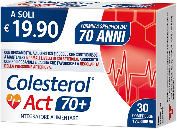 COLESTEROL ACT 70+ 30 COMPRESSE - Farmacia Del Monaco