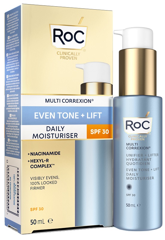 ROC MULTI CORREXION EVEN TONE + LIFT DAILY MOISTURIZER SPF30 50 ML - Farmacia Del Monaco