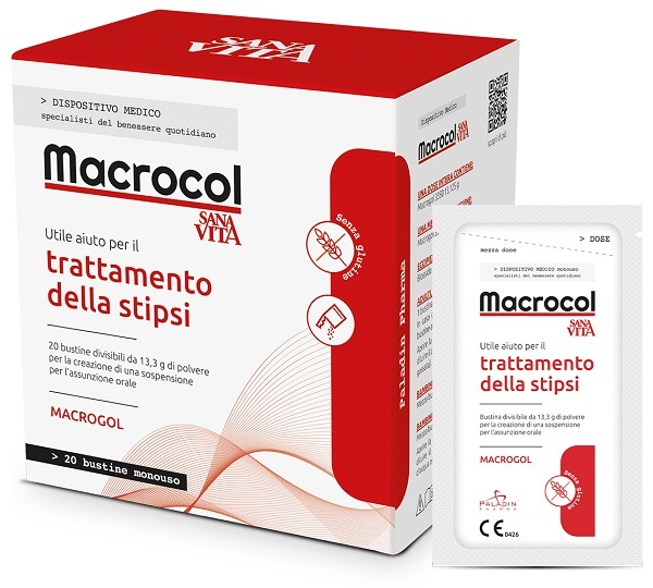 SANAVITA MACROCOL PLUS 20 BUSTINE DA 13,81 G - Farmacia Del Monaco