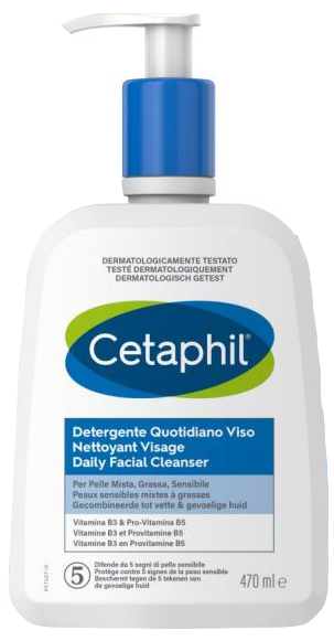 CETAPHIL DETERGENTE QUOTIDIANO VISO 470 ML - Farmacia Del Monaco