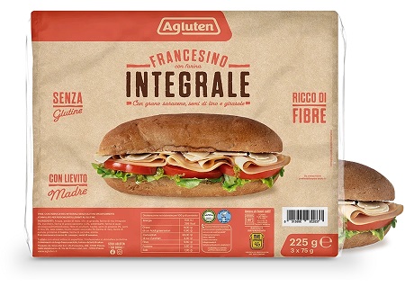 AGLUTEN FRANCESINO FARINA INTEGRALE 225 G - Farmacia Del Monaco