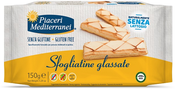 PIACERI MEDITERRANEI SFOGLIATINE GLASSATE 150 G - Farmacia Del Monaco