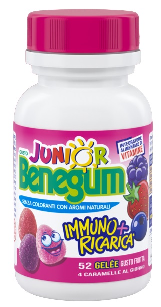 BENEGUM J IMMUNO + RICARICA FRUTTI ROSSI 156 G - Farmacia Del Monaco