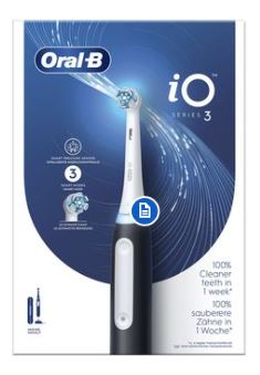 ORALB IO3S BLACK SPAZZOLINO ELETTRICO - Farmacia Del Monaco