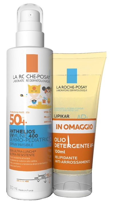 ANTHELIOS SPRAY UVMUNE DERMOPED 200 ML + OLIO 100 ML - Farmacia Del Monaco