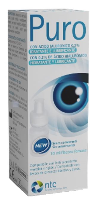 SOLUZIONE STERILE PER USO OFTALMICO PURO IDRATANTE E LUBRIFICANTE 0,2% ACIDO IALURONICO SENZA CONSERVANTI 10 ML - Farmacia Del Monaco