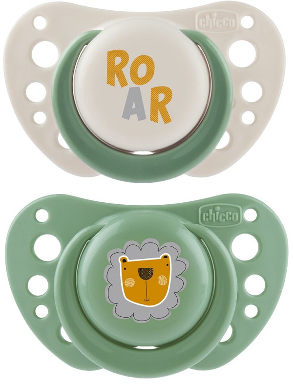 CHICCO SUCCHIETTI AIR VERDE SILICONE 2-6 MESI 2 PEZZI - Farmacia Del Monaco