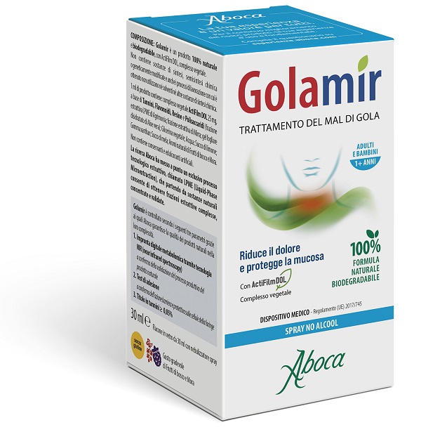 GOLAMIR SPRAY NO ALCOL 30 ML - Farmacia Del Monaco