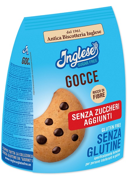 INGLESE BISCOTTI GOCCE DI CIOCCOLATO SENZA ZUCCHERI AGGIUNTI 200 G - Farmacia Del Monaco