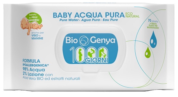 BIOGENYA BABY ECO NATURA ACQUA PURA 70 SALVIETTE - Farmacia Del Monaco