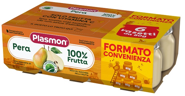 PLASMON OMOGENEIZZATO PERA 6X80 G - Farmacia Del Monaco