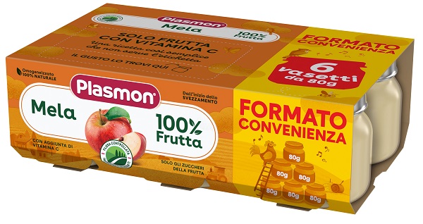 PLASMON OMOGENEIZZATO MELA 6X80 G - Farmacia Del Monaco