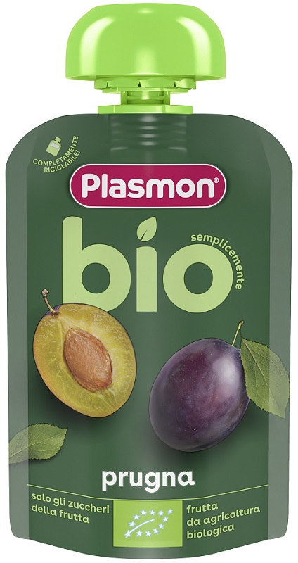 PLASMON PRUGNA BIO POUCHES 100 G - Farmacia Del Monaco