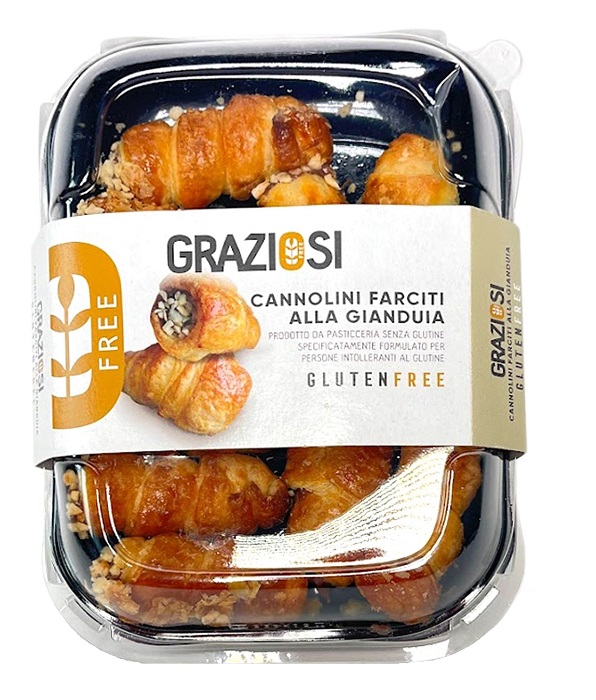 CANNOLINI FARCITI GIANDUJA SENZA GLUTINE 150 G - Farmacia Del Monaco