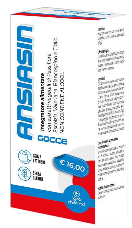 ANSIASIN GOCCE 30 ML SENZA LATTOSIO SENZA GLUTINE NON CONTIENE ALCOOL - Farmacia Del Monaco