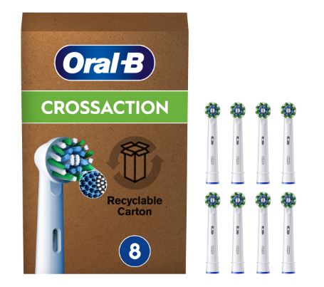 ORALB POWER REFILL EB50R CROSSACTION 8 PEZZI - Farmacia Del Monaco