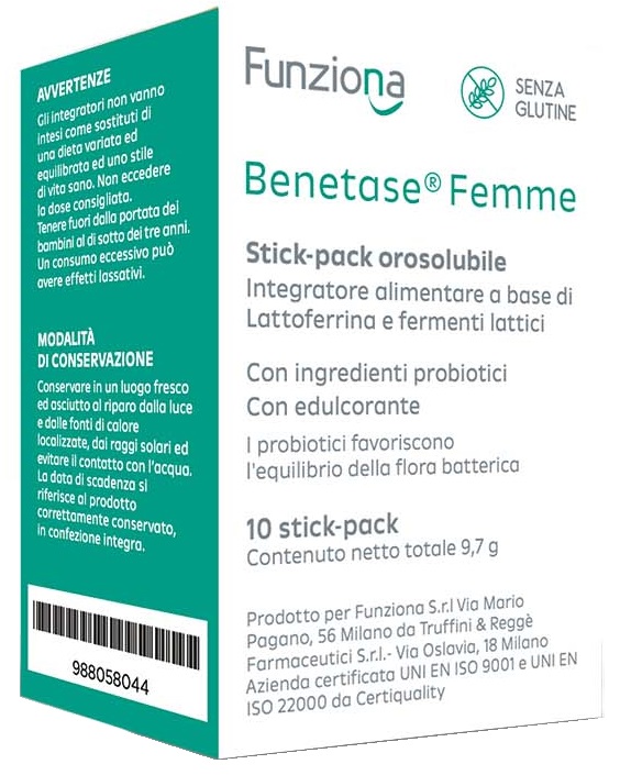 BENETASE FEMME 10 STICK PACK - Farmacia Del Monaco