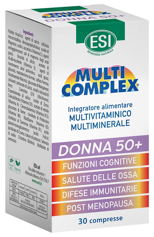 ESI MULTICOMPLEX DONNA 50+ 30 COMPRESSE - Farmacia Del Monaco