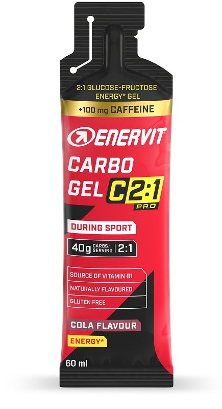 ENERVIT C2 1 PRO CARBO GEL COLA CON CAFFEINA 60 ML - Farmacia Del Monaco
