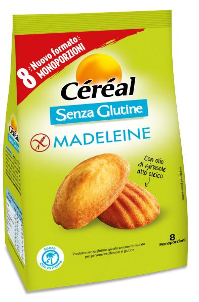 CEREAL MADELEINE SENZA GLUTINE 8 PEZZI DA 28,5 G - Farmacia Del Monaco