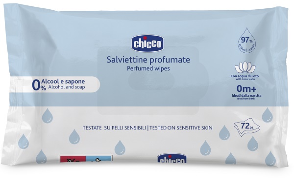 CHICCO SALVIETTE 72 PEZZI NO PLAQUE - Farmacia Del Monaco