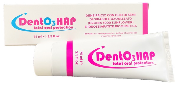 DENTO3 HAP DENTIFRICIO OZONO E IDROSSIAPATITE 75 ML - Farmacia Del Monaco