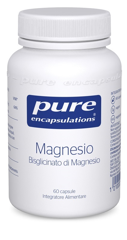 PURE ENCAPSULATIONS MAGNESIO BISGLICINATO 60 CAPSULE - Farmacia Del Monaco