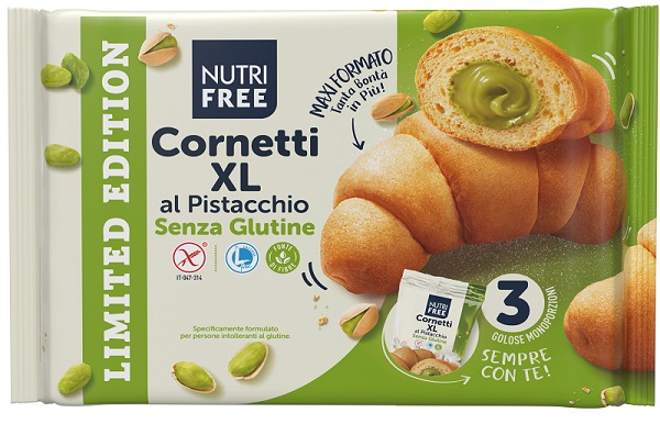 NUTRIFREE CORNETTI XL PISTACCHIO 3 PEZZI - Farmacia Del Monaco