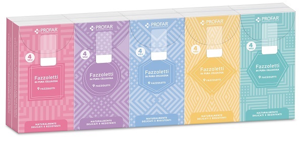 PROFAR FAZZOLETTI 10X9 CM 4 VELI 10 PACCHETTI - Farmacia Del Monaco