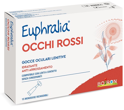 GOCCE OCULARI LENITIVE EUPHRALIA OCCHI ROSSI 15 FLACONCINI MONODOSE 0,5 ML - Farmacia Del Monaco