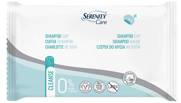 SERENITY CARE CUFFIA SHAMPOO CAPELLI ADATTA A PERSONE CON RIDOTTA MOBILITA' - Farmacia Del Monaco